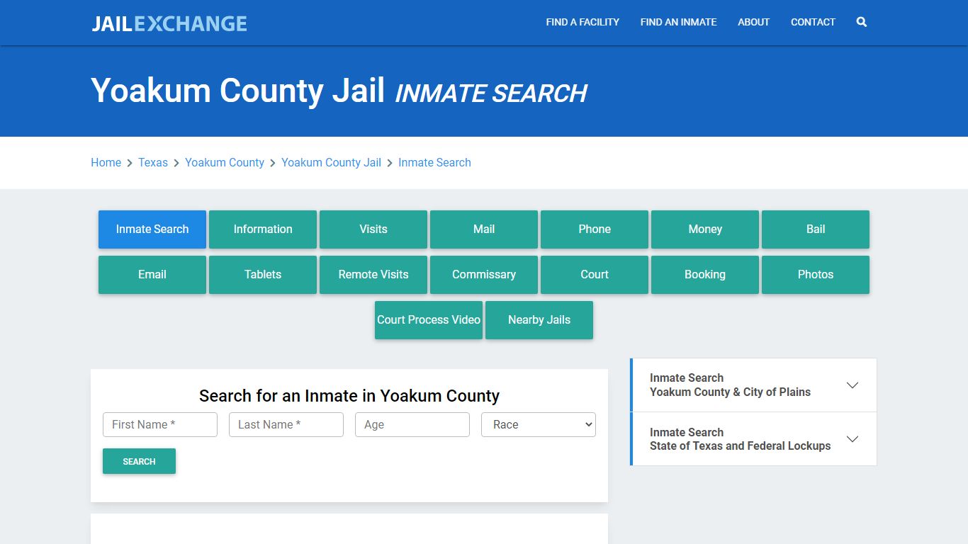 Yoakum County Jail, TX Inmate Search: Roster & Mugshots