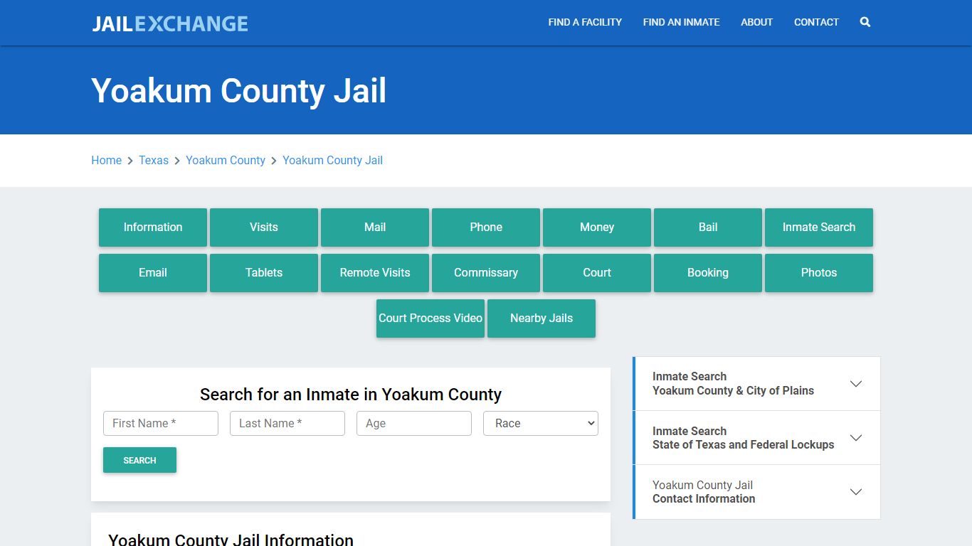 Yoakum County Jail Roster Lookup, TX, Inmate Search